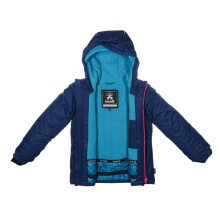 Kamik Winterjacke Effie (wind- und wasserdicht, reflektierend) marineblau/pink Kinder